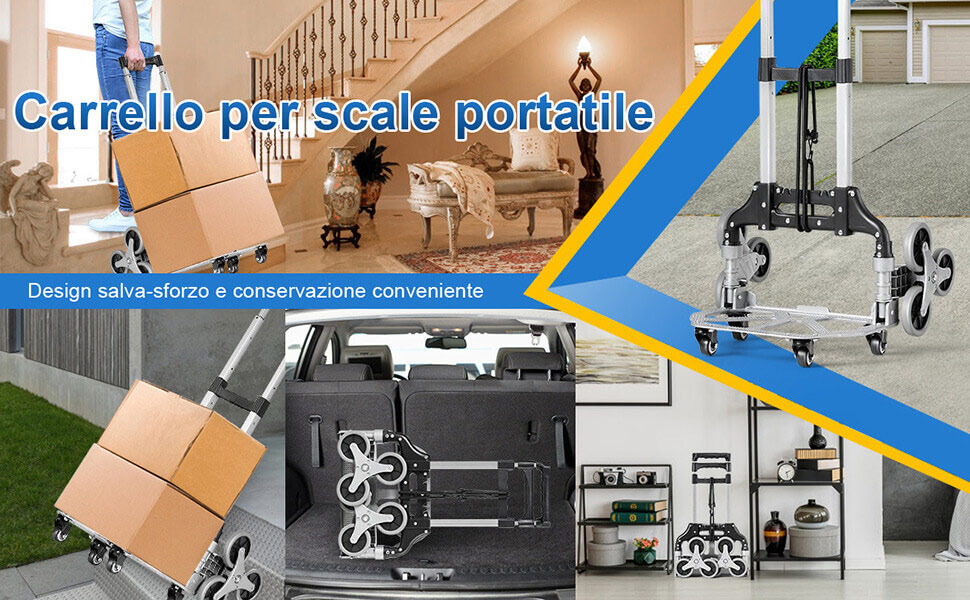 carrello portapacchi 3 ruote scale in Carrelli per Scale Acquisti online