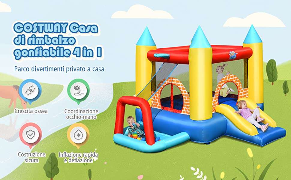 Giochi gonfiabili per bambini per un'estate di divertimento