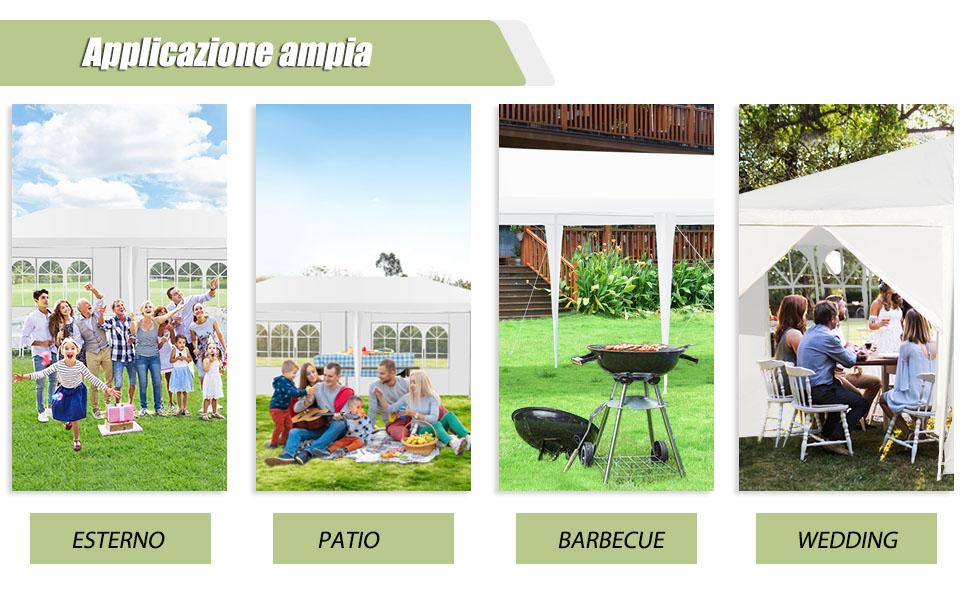 Gazebo Gonfiabile Maypole Air Frame | Tettoia Per Giardino, Feste E Campeggio | Resistente All'acqua 2000 Mm
