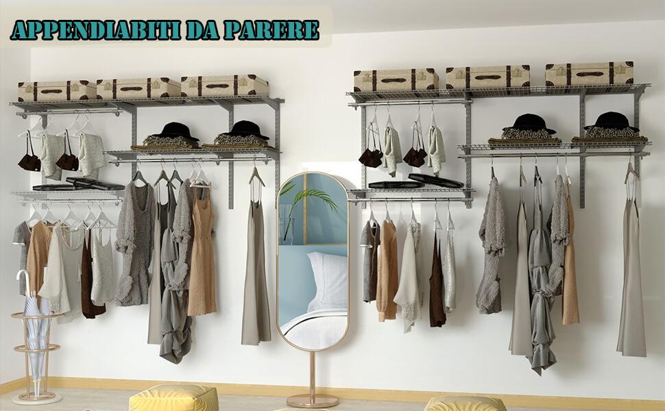 ASTOTSELL 2 mensole da cucina per armadietto, 2 confezioni da organizer espandibile e impilabile, per bagno, cucina, lavanderia