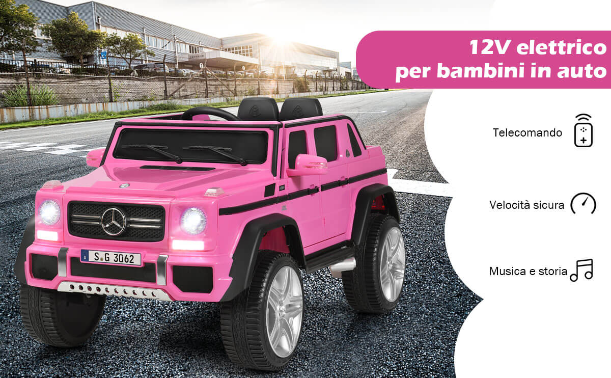 Auto Elettrica Per Bambini Jeep 12V Con Telecomando 2.4G – Luci LED, Bluetooth, Musica – Grigio – Portata 50kg
