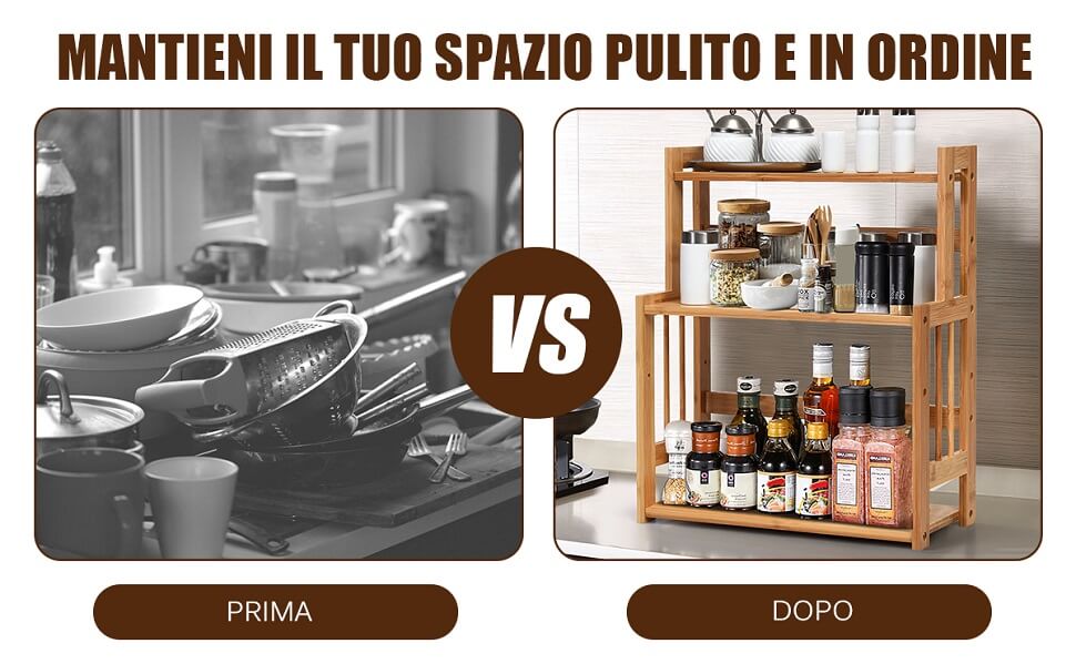 Porta spezie da cucina, organizer da parete per ... - Leroy Merlin