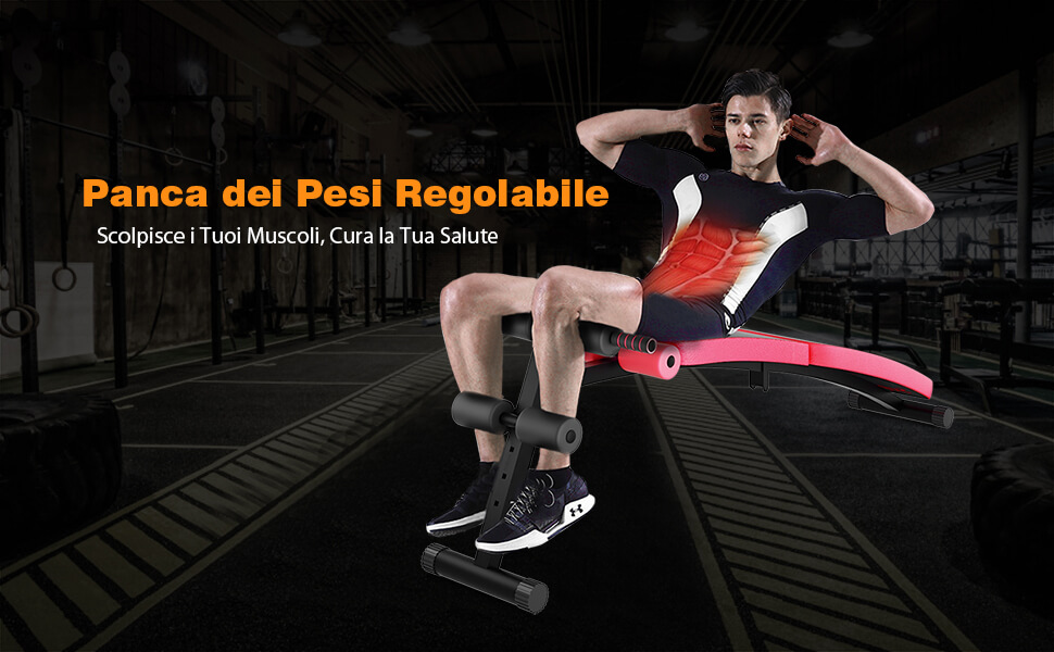Panca Piana Pesi Heavy Duty TTCZ – Multiuso Per Allenamento Forza E Addominali – Capacità 0,5 Kg - 2