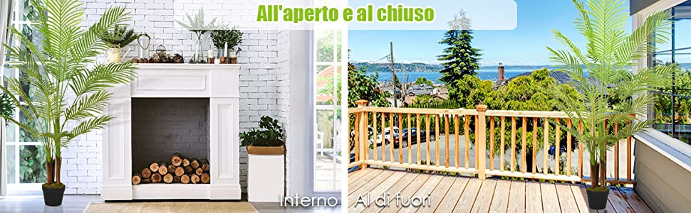 Palma Artificiale 170cm Decovego - Arredo Tropicale Luxury per Interni