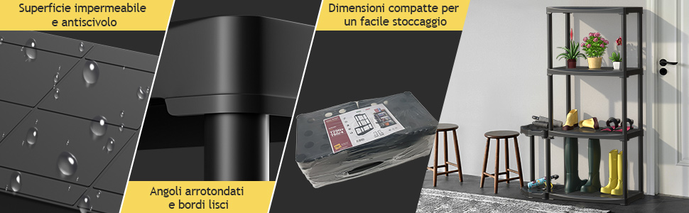 Jusgym Scaffale Sopraelevato Per Garage 4x4 – 114x114 Cm Regolabile, Capacità 113kg, Acciaio, Ripiani Sospesi