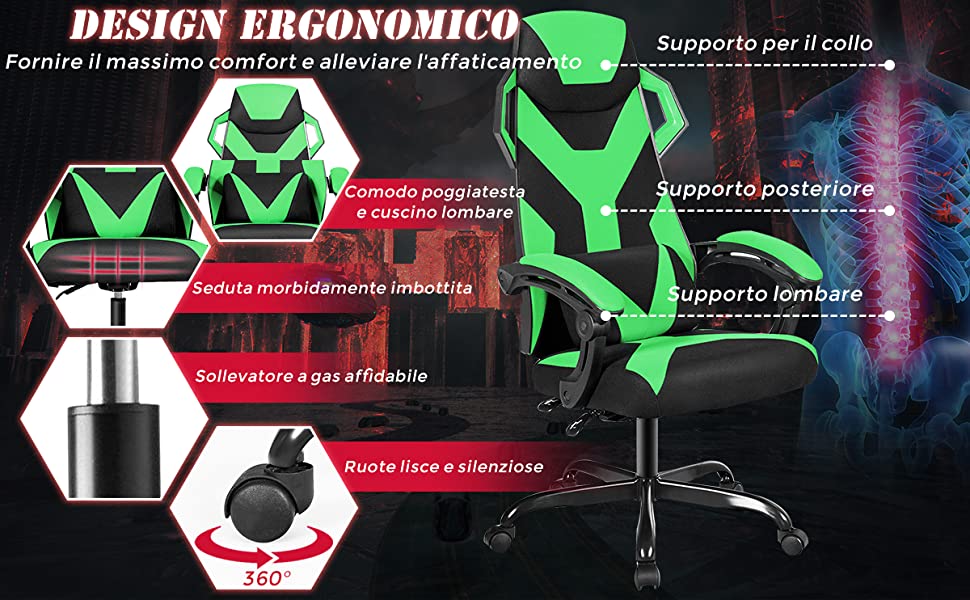 Diablo Chairs - Sedia Gaming X-One 2.0 in Pelle Colore Nero - ePrice