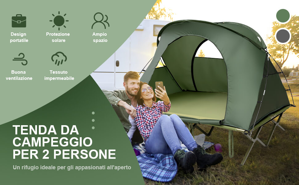 Acquista Lettino da Campeggio Per il Backpacking Esterno Della Tenda da  Viaggio Per Escursionismo a Letto Pieghevole - Erba Verde / Verde dalla  Cina
