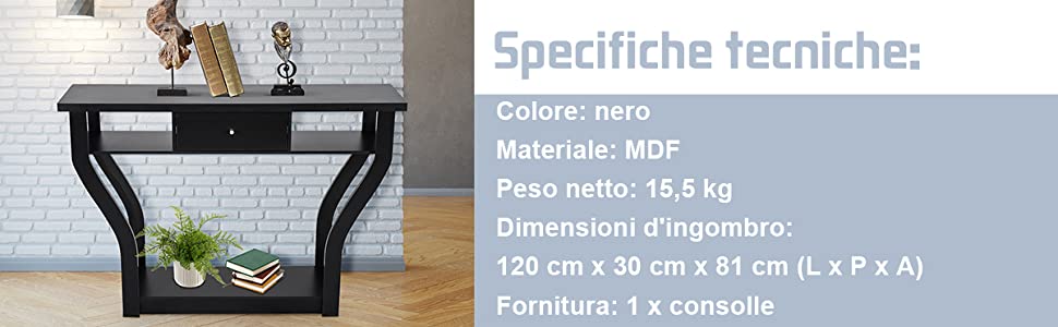 Tavolo a muro pieghevole con compartimento e cassetto Scrivania da parete  per casa e ufficio 60x51x50cm Bianco - Costway
