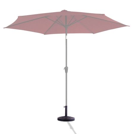 Base per ombrellone rotondo in resina da esterno per il palo ombrello Φ38mm o Φ48mm, Bronzo