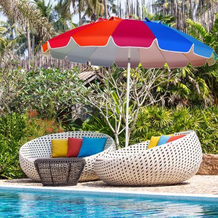 ombrellone con protezione solare UPF50+ parasole inclinato
