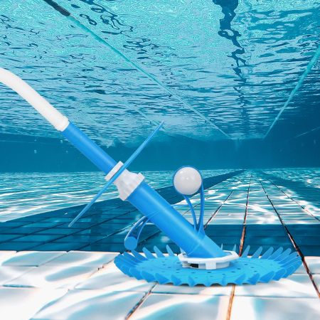 Pulitore automatico per piscina innovativo con disco a 36 alette 10 sezioni di tubi, Robot aspiratore per piscina