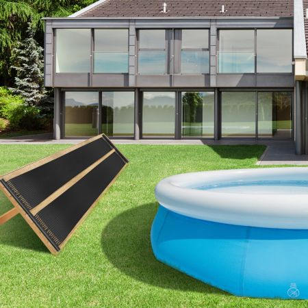 Riscaldatore solare per piscina in PE da 2pcs, Pannelli collettori solari resistenti alle intemperie