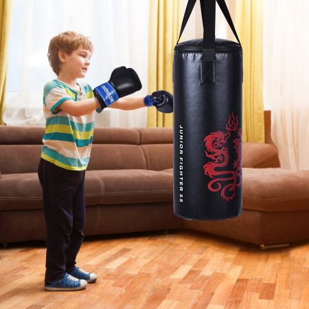 Set da boxe per bambini con sacco di sabbia, Set da boxe portatile per allenarsi migliorare la forza