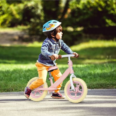Bicicletta senza pedali, Bicicletta con sellino regolabile e ruote in schiuma EVA, Rosa