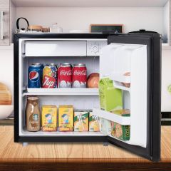 Costway 48L Mini frigorifero a 2 ripiani con termostato regolabile per casa o dormitorio 46x44x49cm Nero