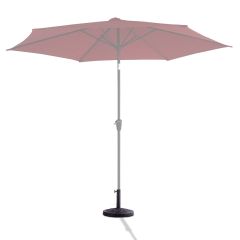 Costway Base per ombrellone rotondo in resina da esterno per il palo ombrello Φ38mm o Φ48mm, Bronzo