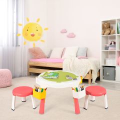 Sedile Altalena Per Bambini In Plastica Rossa Con Corde Regolabili - Gioco Da Giardino Per Esterno, Portata 60kg - 6