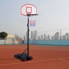 Canestro da basket con ruote altezza regolabile Canestro portatile con supporto da esterno 1,79-2,08m