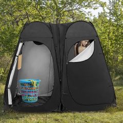Tenda da doccia pop-up extralarge con stendino borsa da trasporto, Tenda da privacy doppia per esterni