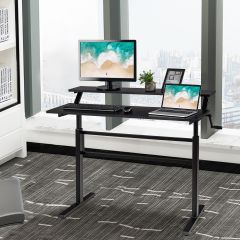 scrivania con altezza regolabile con 2 livelli