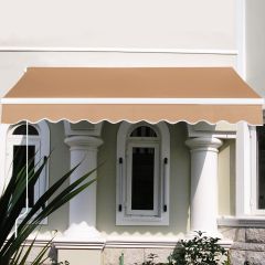 Tenda da sole manuale retrattile 2x2,5m resistente ai raggi UV, Tenda parasole per balcone