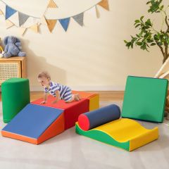 Set di giocattoli educativi per arrampicatori 7 pezzi, Attrezzatura leggera in schiuma per bambini più di 1,5anni