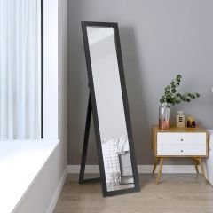 specchio a figura intera 155x37cm con struttura di legno