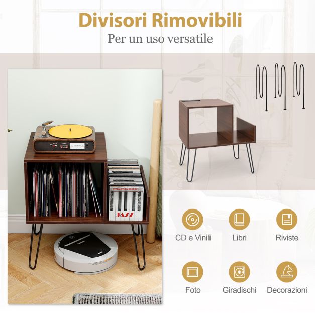 Supporto in vinile trasparente per scrivania, scaffale per esposizione