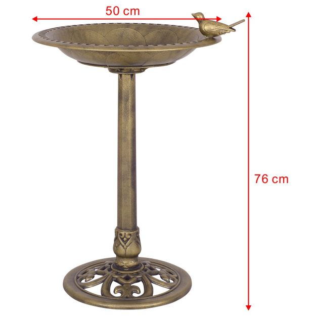 Vasca Per Uccelli Con Fioriera E Mangiatoia Da Balcone | Bagno Per Uccelli Con Staffa Per Ringhiera | Fontanella Per Giardino Con Decorazioni