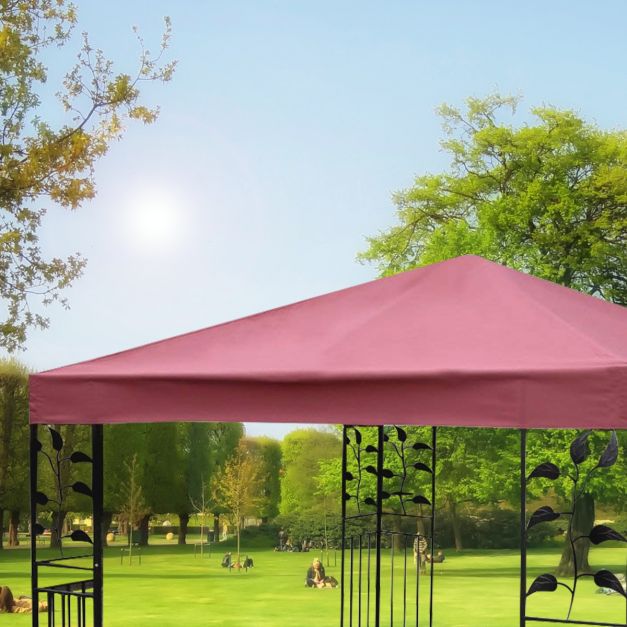 Telo Di Ricambio Per Ombrellone Da Giardino, Diametro 3 Metri, In Poliestere 160g, Impermeabile, Adatto Per 6/8 Coste, Colore Beige, Copertura Per Patio E Spiaggia