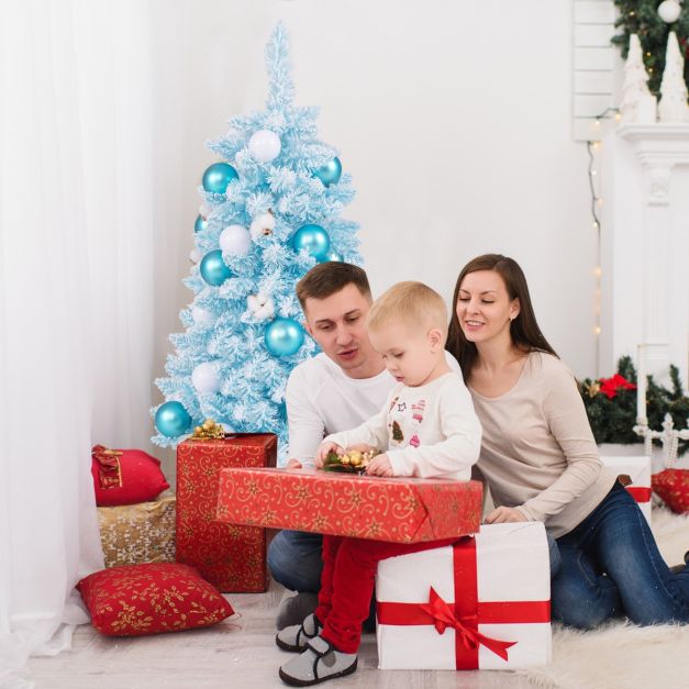 30 Mini Alberi Di Natale Artificiali Con Base In Legno – Colorati Per Decorazioni Fai Da Te