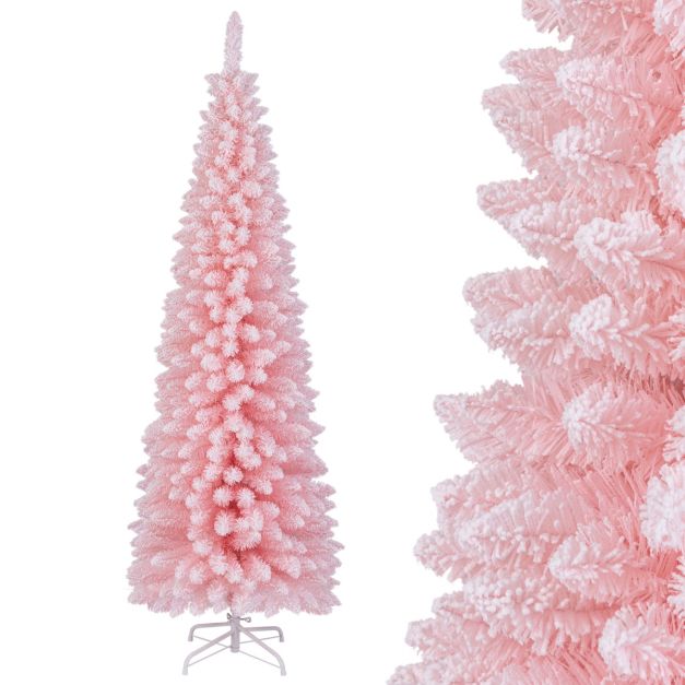 Albero di Natale artificiale da 7 piedi/8 piedi con pigne e frutti