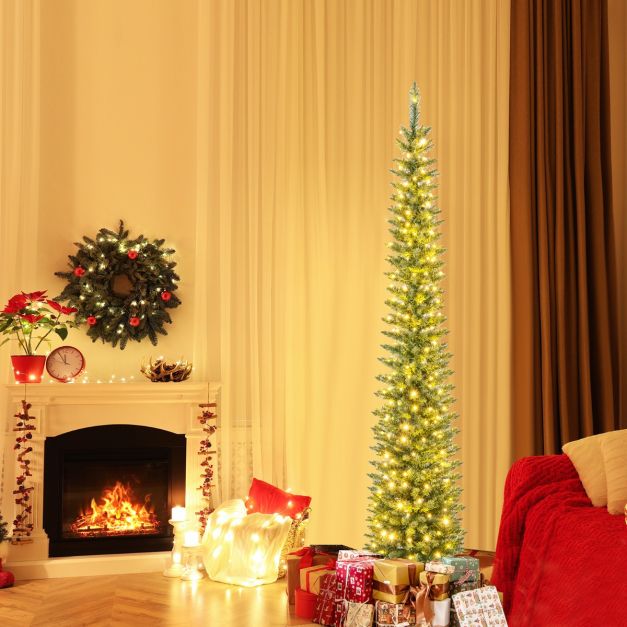 Albero di Natale artificiale a forma di fiocco di neve con luce LED