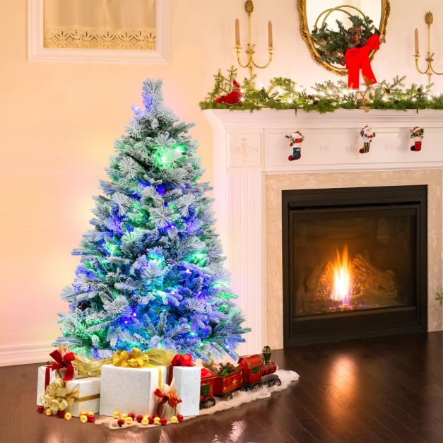 ZMH 210 cm Albero di Natale Artificiale PVC Cedro Forma