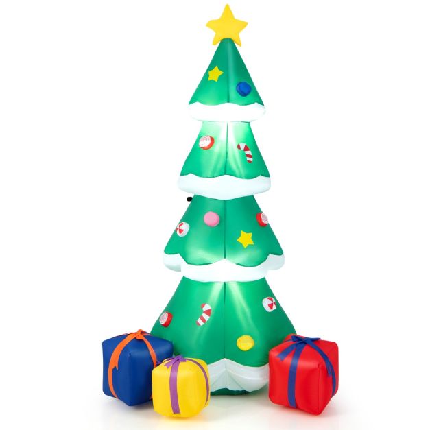 SOGES Albero di Natale gonfiabile, decorazione natalizia, 1,8 m