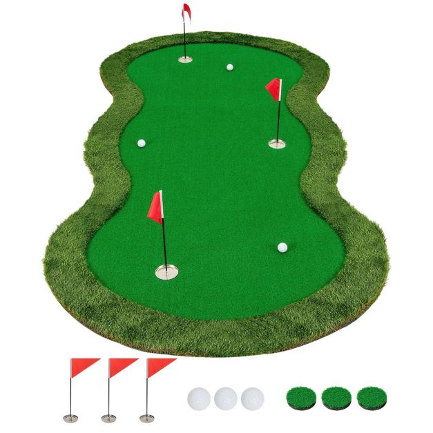 Cestino Porta Palline Da Golf Con Manico, Verde, 20x15 Cm (capacità 50 Palline)