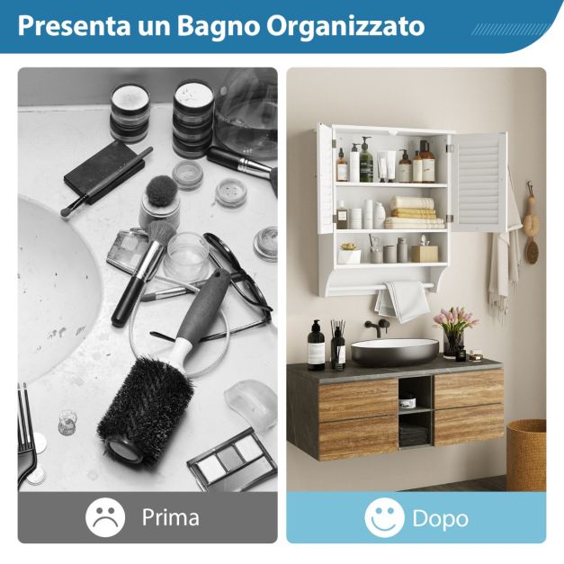Armadietto per medicinali in bachelite con ante in plast., armadietto plastica