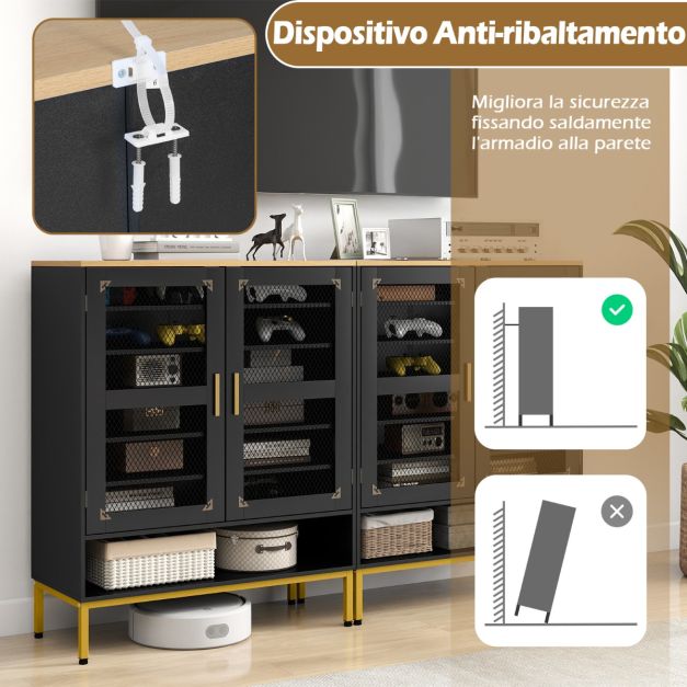 soges Scarpe Rack 5 Livelli Organizzatore Solido Magazzino Scarpe in Legno Tenuta, Colore Nero - L24-BK