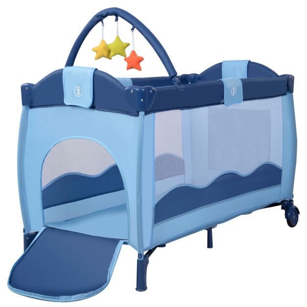Lettino Da Viaggio 2 In 1 Per Bambini – Pieghevole, Portatile, Con Copertura Lavabile, In Schiuma, Rosa, Per Campeggio E Hotel
