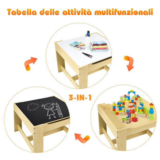 COSTWAY Set Tavolo E 2 Sedie Per Bambini In Plastica Verde - Mobiletto Per Asilo E Cameretta, 76x54,5x49,5 Cm, Portata 50 Kg, Facile Da Montare E Pulire, Per 1-7 Anni