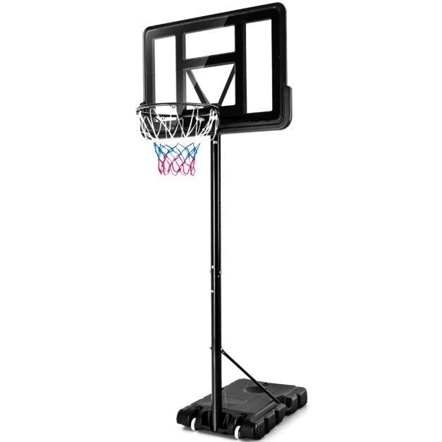 Canestro da basket portatile per ragazzi e adulti, Canestro basket  regolabile in altezza 1,3-3,05m con ruote - Costway