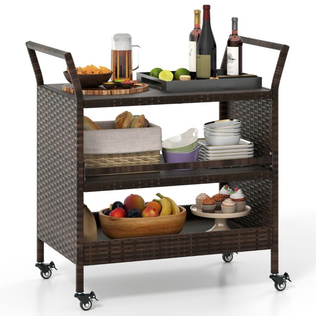 Carrello portaoggetti da cucina, carrello organizer per camera da letto, mensola per soggiorno, carrello multifunzione, carrello portaoggetti mobile, decorazione per sala snack a 3 livelli con ruote