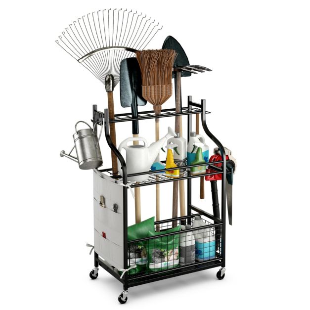 Japard Carrello organizer per attrezzi da giardino, 10