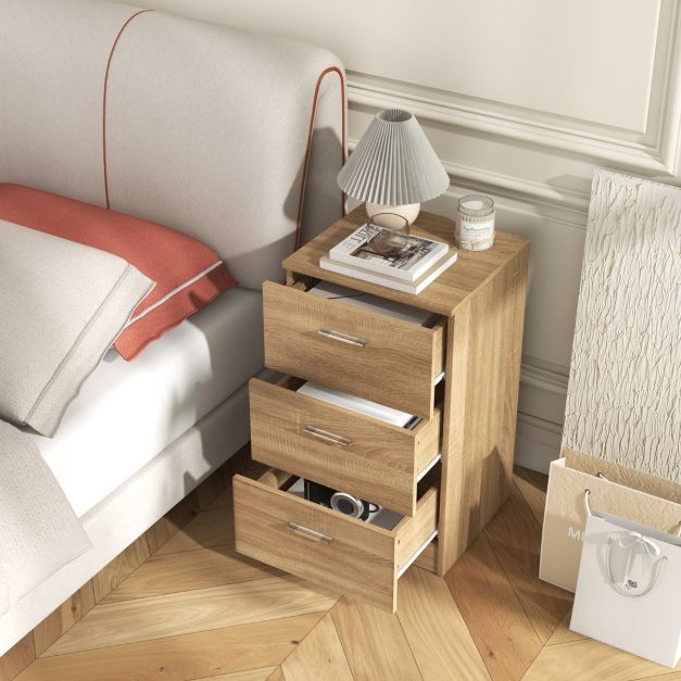 GIANTEX Cassettiera Con Ruote, 3 Cassetti E 2 Ripiani Aperti, Mobile In Legno Per Ufficio E Soggiorno, Bianco Moderno