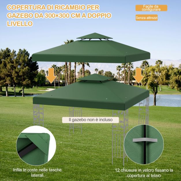 Set 4 Pesi Ad Acqua Per Gazebo E Tenda - 40 Kg Totali, PVC Impermeabile 500D, Con Cinghie E Gancio, Blu - 2