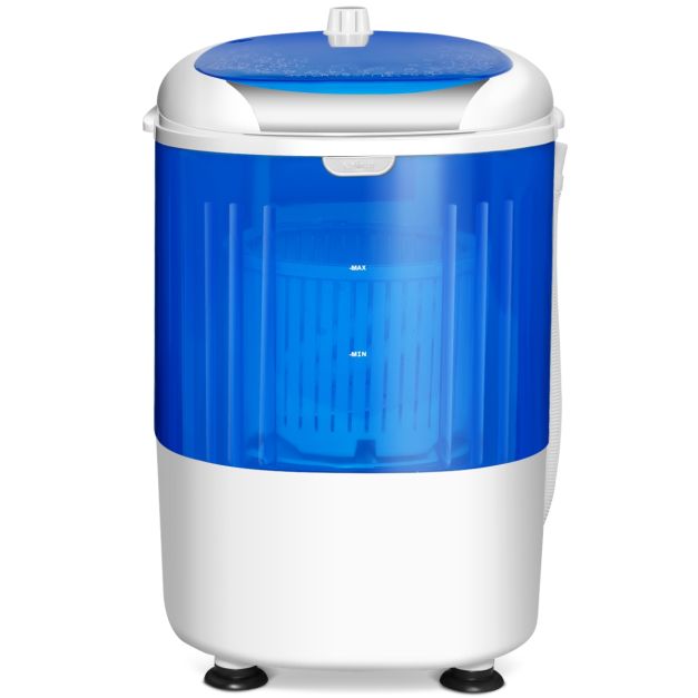 Mini lavatrice con centrifuga, Lavatrice compatta durevole e a risparmio  energetico, Blu - Costway