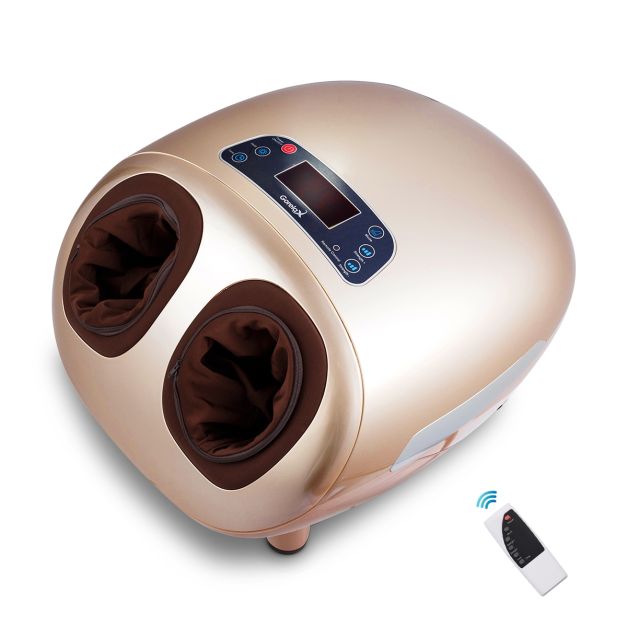 Massaggiatore plantare Massaggio piedi shiatsu elettrico 5 modalità con  Timer/ Telecomando /Display LCD - Costway