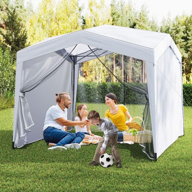 ABCCANOPY Gazebo pop-up 3 x 3 m, con due pannelli