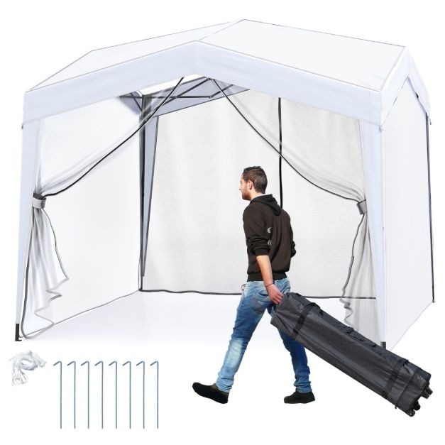 Gazebo pop-up con borsa a rullo (3 x 3 m, bianco) | Leroy Merlin