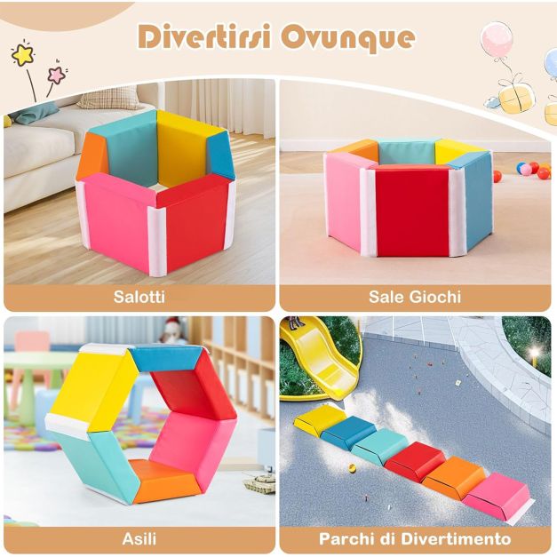 ZORVYN 1 Rotolo Elastico per Bambini, Salta Elastico, Gummi Twist, Giochi per Bambini Indoor & Outdoor per Ragazze e Ragazzi dai 6, 7, 8, 9, 10 Anni (6 Metri) (Colori Arcobaleno